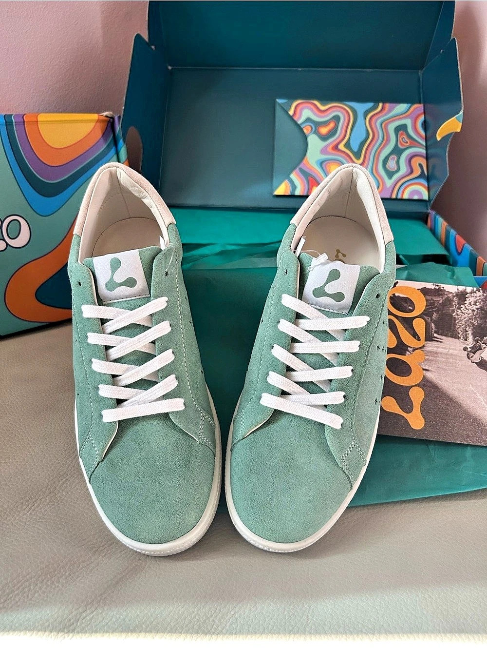 Lazo Halo Sneaker Green & White Sneakers